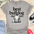 The best bulldog dad ever - V8 - Sitting Calm Two T-Shirt